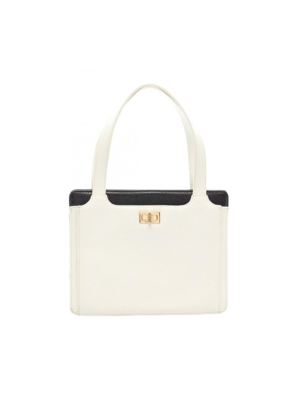 Chanel Tote Bag 2.55 White Black Caviar Leather